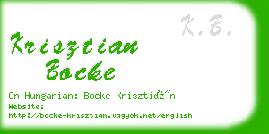 krisztian bocke business card